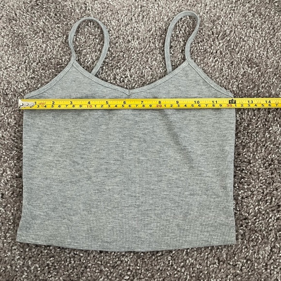 Grey Shein Crop Tank Top Size XS - Picture 3 of 5